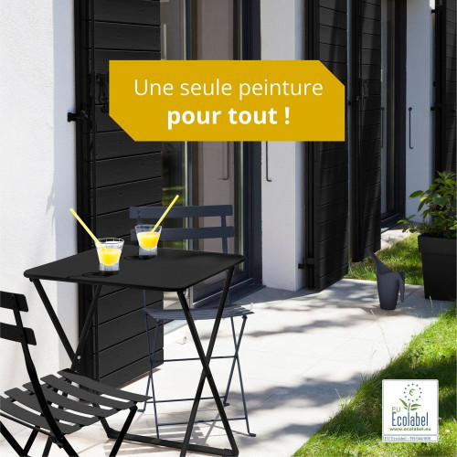 Peinture multimateriaux exterieure Multimaterio V33 noir satine 2 l - V33