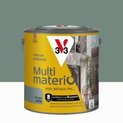 Peinture extérieure bois, fer, plastique V33 garrigue satiné 2L de marque V33, référence: B9823400
