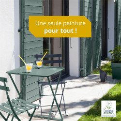 Peinture extérieure bois, fer, plastique V33 garrigue satiné 2L - V33