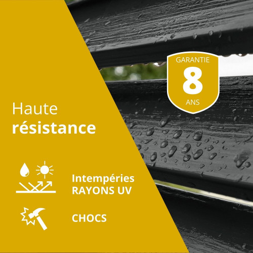 Peinture extérieure bois, fer, plastique V33 noir mat 0.5L - V33