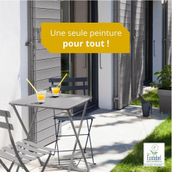 Peinture multimateriaux exterieure Multimaterio V33 gris galet satine 2 l - V33