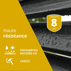 Peinture extérieure bois, fer, plastique V33 noir mat 125ml - V33