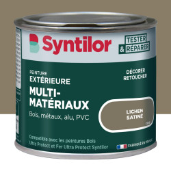 Peinture exterieure bois, aluminium, pvc . SYNTILOR lichen satine 125ml de marque SYNTILOR, référence: B9824900