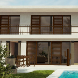 Peinture exterieure bois, aluminium, pvc . SYNTILOR brun normand satine 125ml - SYNTILOR