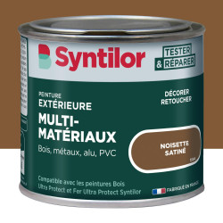 Peinture exterieure bois, aluminium, pvc . SYNTILOR noisette satine 125ml de marque SYNTILOR, référence: B9825500