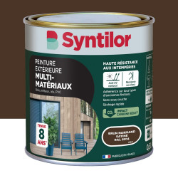 Peinture exterieure bois, aluminium, pvc . SYNTILOR brun normand satine 0.5l de marque SYNTILOR, référence: B9825800
