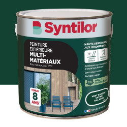 Peinture exterieure bois, aluminium, pvc . SYNTILOR vert basque satine 2l de marque SYNTILOR, référence: B9826000