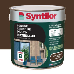 Peinture exterieure bois, aluminium, pvc . SYNTILOR brun normand satine 2l de marque SYNTILOR, référence: B9826200
