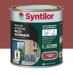 Peinture exterieure bois, aluminium, pvc . SYNTILOR ocre rouge satine 0.5l de marque SYNTILOR, référence: B9826700