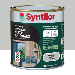 Peinture exterieure bois, aluminium, pvc . SYNTILOR gris clair satine 0.5l de marque SYNTILOR, référence: B9827000