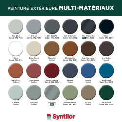 Peinture exterieure bois, aluminium, pvc . SYNTILOR gris anthracite satine 2l - SYNTILOR