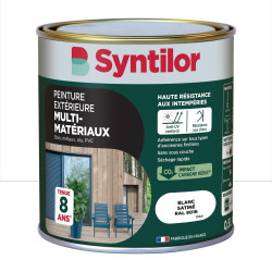 Peinture exterieure bois, aluminium, pvc . SYNTILOR blanc satine 0.5l de marque SYNTILOR, référence: B9827500
