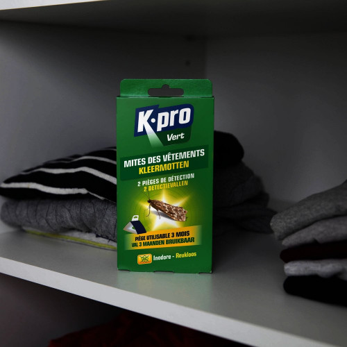 Piège à mites des vêtements X2 KAPO VERT - K.PRO