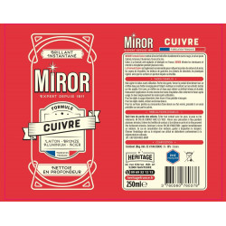 Nettoyant cuivre MIROR 0.250 l - MIROR