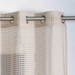 Voilage tamisant, Waska beige l.140 x H.240 cm de marque ROCLE, référence: B9829700