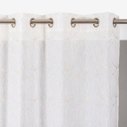 Voilage tamisant, Nymphea, beige H.240 x l.140 cm de marque ROCLE, référence: B9829800