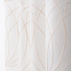 Voilage tamisant, Nymphea, beige H.240 x l.140 cm - ROCLE