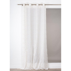 Voilage tamisant, Nymphea, beige H.240 x l.140 cm - ROCLE