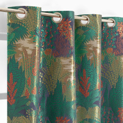 Rideau Aelys vert  l. 135 x H. 260 cm de marque JBY CREATION, référence: B9830000