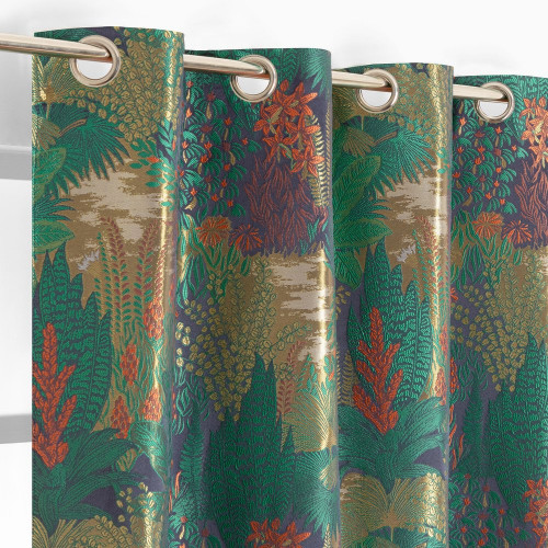 Rideau Aelys vert  l. 135 x H. 260 cm - JBY CREATION