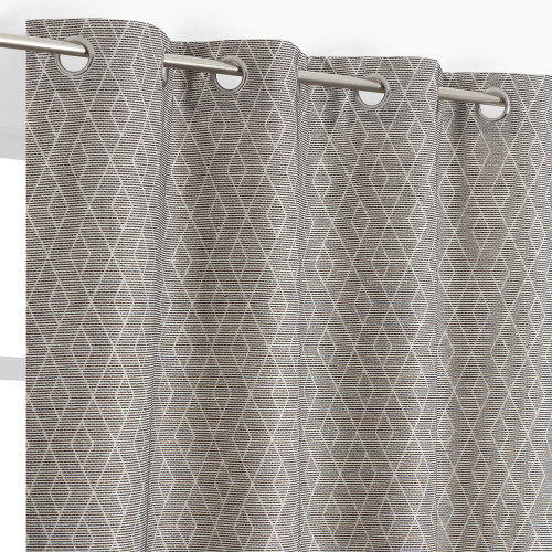 Rideau tamisant, Elyone gris l.140 x H.240 cm - JBY CREATION