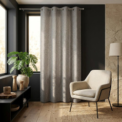 Rideau tamisant, Elyone gris l.140 x H.240 cm - JBY CREATION