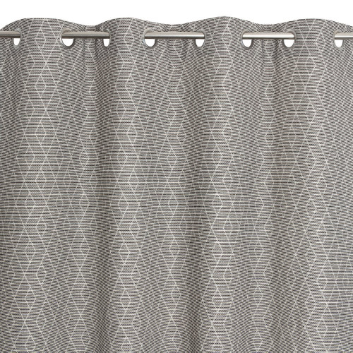 Rideau tamisant, Elyone gris l.140 x H.240 cm - JBY CREATION