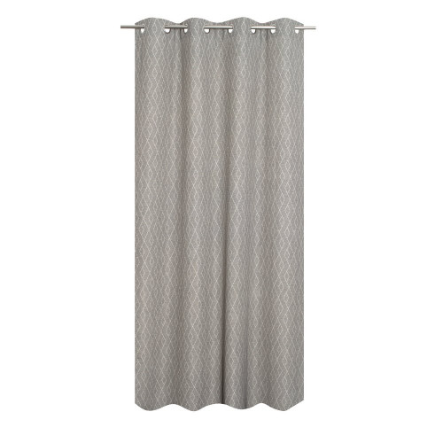 Rideau tamisant, Elyone gris l.140 x H.240 cm - JBY CREATION