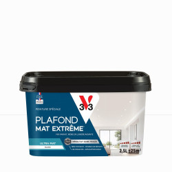 Peinture plafond blanc mat V33 Extreme 2.5L de marque V33, référence: B9830700