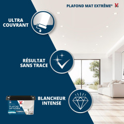 Peinture plafond blanc mat V33 Extreme 2.5L - V33