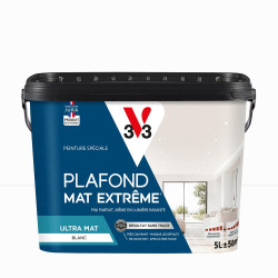 Peinture plafond blanc mat V33 Extreme 5L de marque V33, référence: B9830800