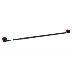 Kit de barre de vitrage sans perçage noir Curve, L.40 - 70 cm, diam.10 mm, CESSO de marque CESSOT, référence: B9832500