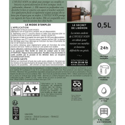 Huile bois intérieur meuble LIBÉRON, incolore  mat, 0.5l - LIBERON