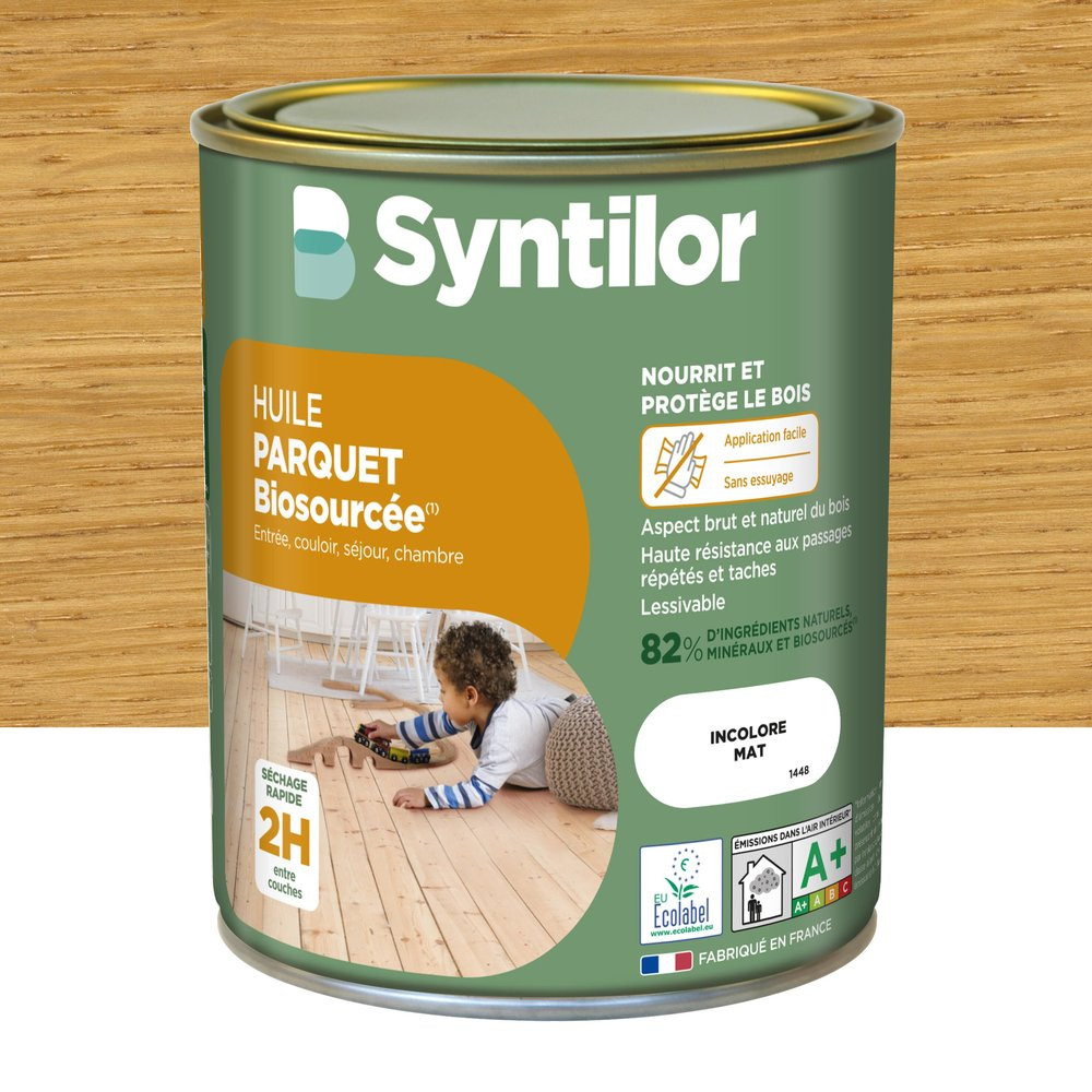 Huile parquet Syntilor Biosourcée incolore - vue 2