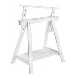 Tréteau pin architecte blanc, H.70 x l.70 cm - ASTIGARRAGA