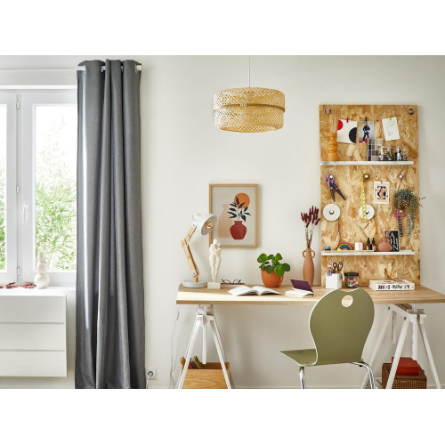 Tréteau pin architecte blanc, H.70 x l.70 cm - ASTIGARRAGA