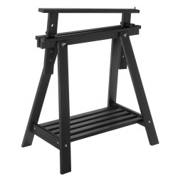 Tréteau pin architecte noir, H.70 x l.70 cm - ASTIGARRAGA
