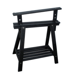 Tréteau pin architecte noir, H.70 x l.70 cm - ASTIGARRAGA