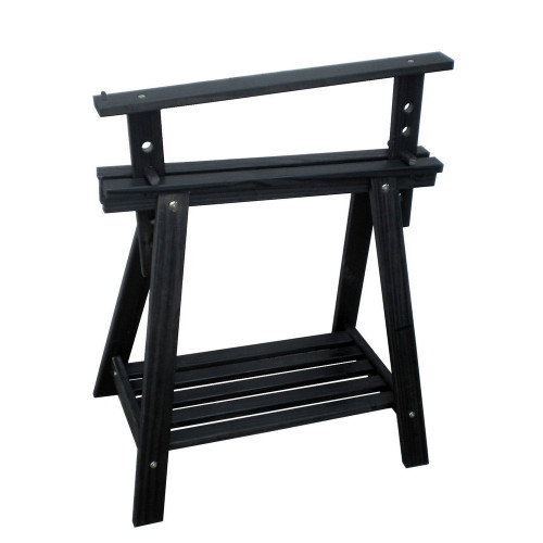 Tréteau pin architecte noir, H.70 x l.70 cm - ASTIGARRAGA
