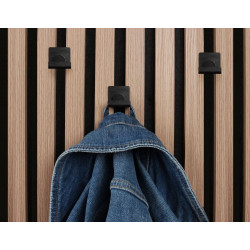 Lot de 2 crochets pour panneau tasseau noir mat de marque Sans marque, référence: B9834100