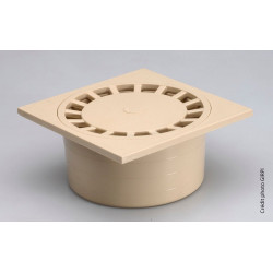 Siphon de cour en polypropylène GIRPI sable l.20 x H.10 cm de marque GIRPI, référence: B9834600