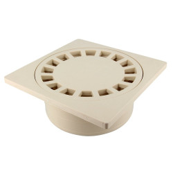 Siphon de cour en polypropylène GIRPI sable l.20 x H.10 cm - GIRPI