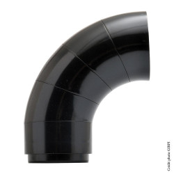 Coude unique pour gouttière Pc80a PVC - GIRPI