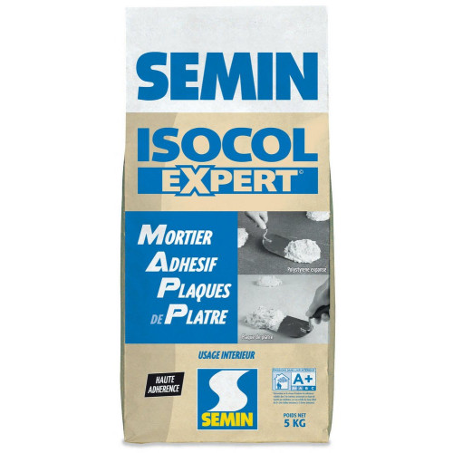 Mortier adhésif Isocol expert SEMIN, 5 kg - SEMIN