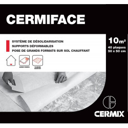 Système de désolidarisation DESVRES, 10 m² de marque CERMIX, référence: B9835000