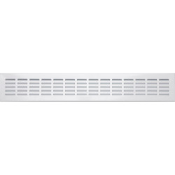 Grille D'Aération Aluminium Laqué, L.50 X L.8 Cm de marque FEPRE, référence: B9835200