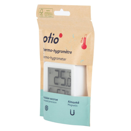 Thermomètre Hygromètre OTIO haute précision blanc - OTIO