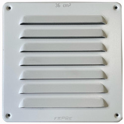 Grilles d'aeration aluminium vernis, L.15 x l.15 cm de marque FEPRE, référence: B9836100
