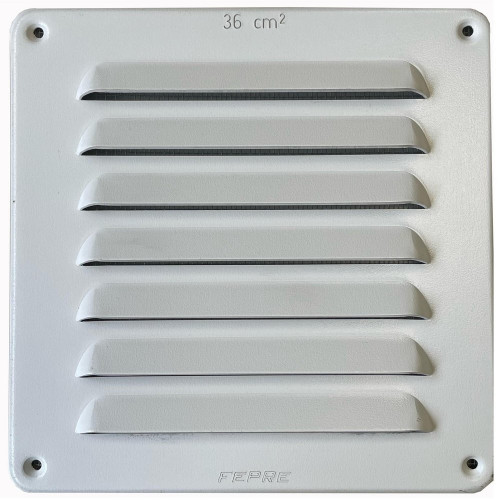 Grilles d'aeration aluminium vernis, L.15 x l.15 cm - FEPRE
