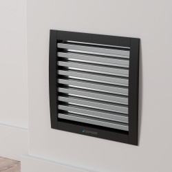 Grilles d'aeration aluminium vernis, L.17 x l.17 cm de marque FEPRE, référence: B9836700